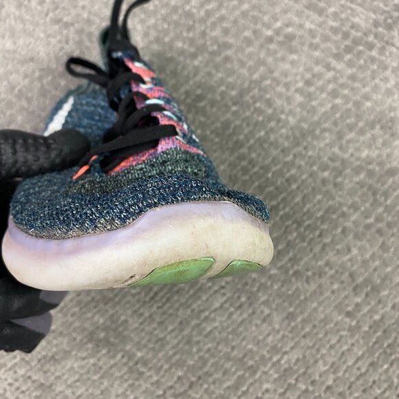 Nike Free RN Flyknit Running Shoes Women's 9 Blue Teal Pink Sneakers 831070 004 - Picture 10 of 15